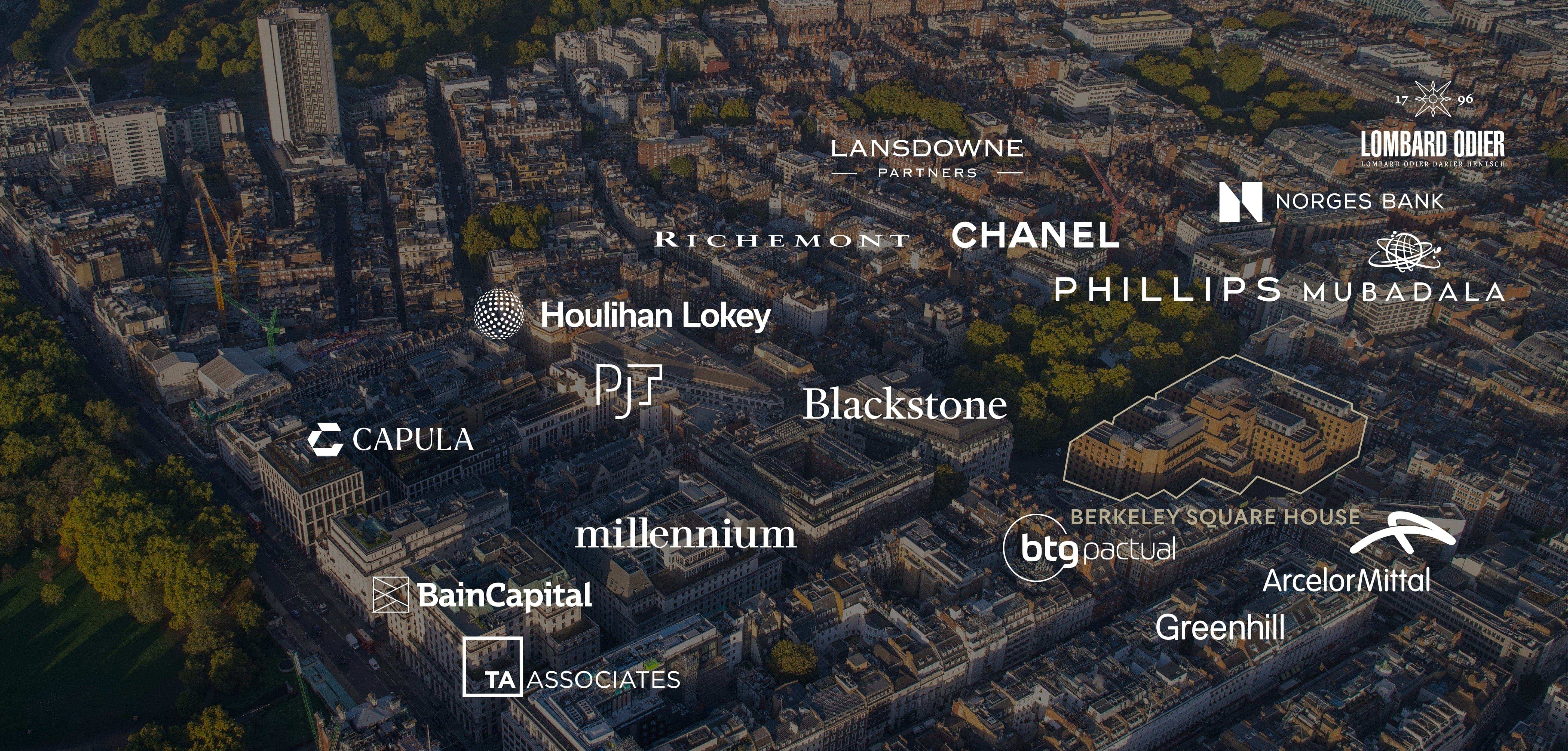 Berkeley Square House Aerial Image